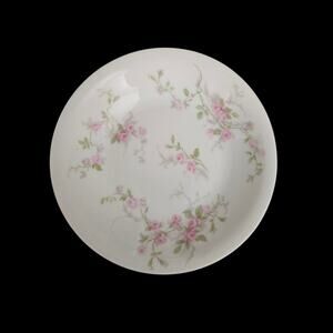 Theodore Haviland Limoges France Pink Rose Dessert Bowls Set of 4 Floral China